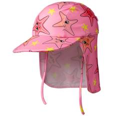 Småfolk Badehat - UV50+ - Bubblegum m. Søstjerner - Småfolk - 2-4 år (92-104) - Badehat
