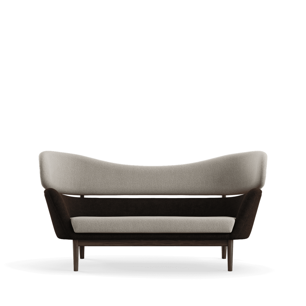 Baker sofa, valnød af Finn Juhl Hallingdal 110 / 376 - Jacobsen Plus