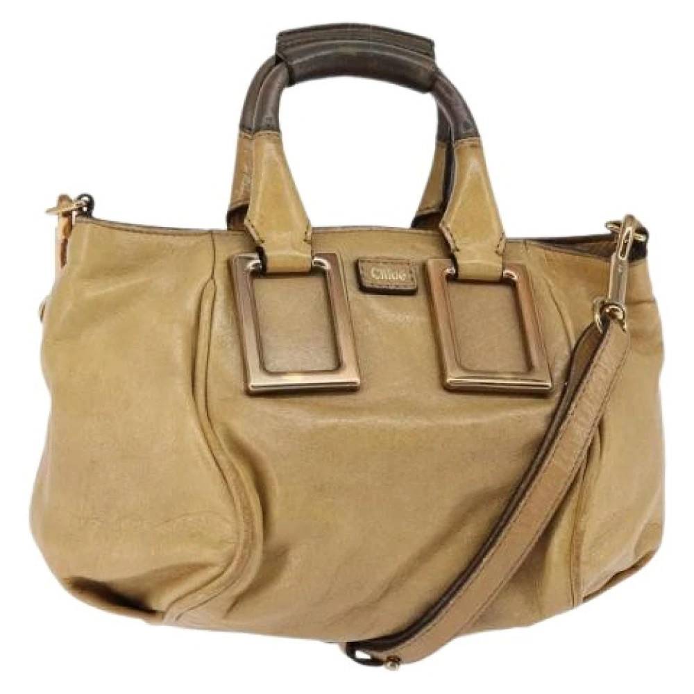 Chloé Pre-owned Pre-owned Håndtaske - Vintage - Dame - Beige - ONE SIZE - Uld