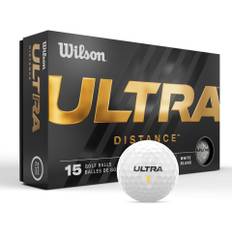 Wilson Ultra Distance Golfbolde - 15 stk - Hvid