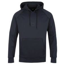 BOSS Soody Rib Hooded Sweat Top in Dark Blue | BOSS | Norton Barrie - M