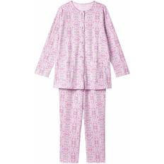 Relax Long Long Cotton PI [Wacoal & Sleep] Pajamas, Sleeves, Pants, 100% (Main Body), Warm, CDW410, Women's