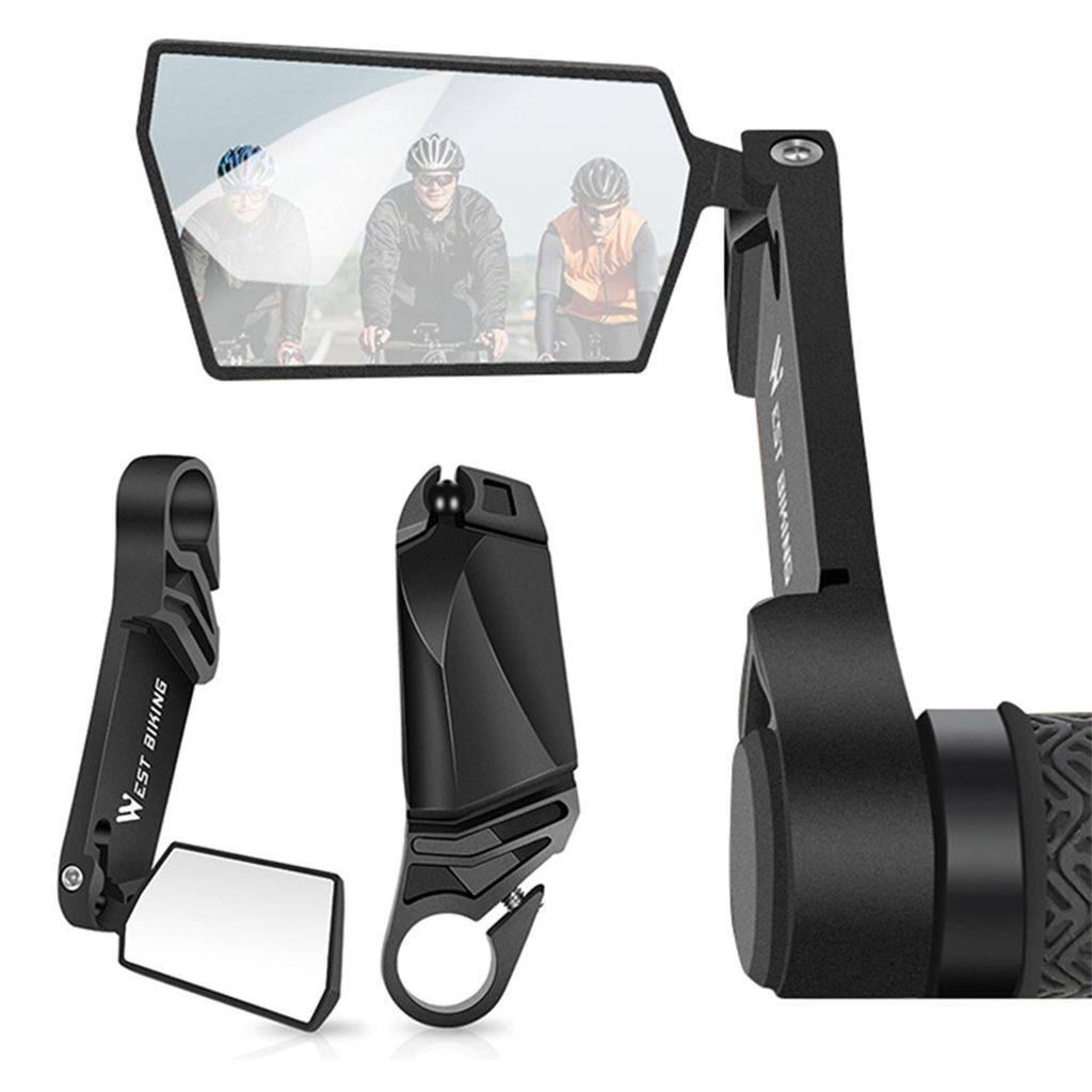 WEST BIKING Backspegel för cykelstyre, 2-pack – svart