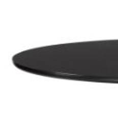 HAY AAT20 Table Ø: 100xH: 74 cm - Black Powder Coated Aluminium/Black Linoleum