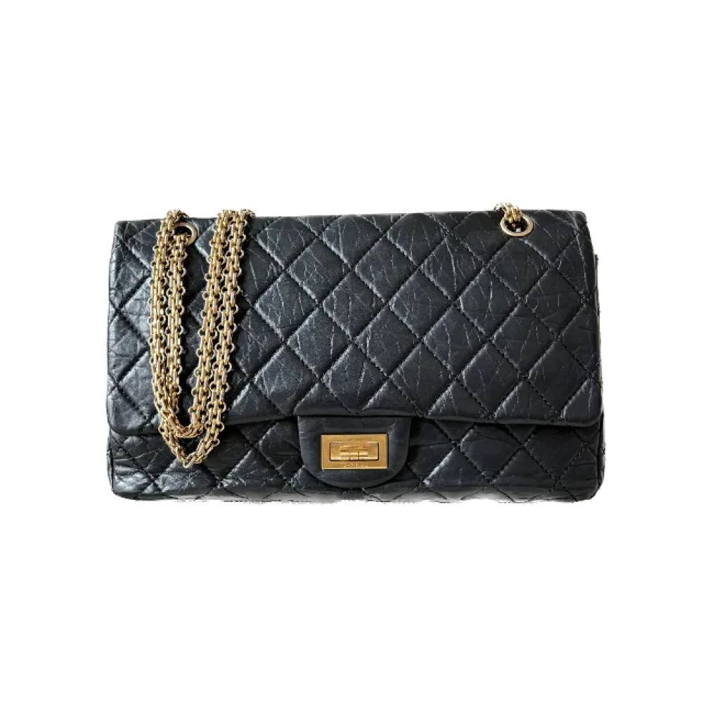 Chanel Vintage Pre-owned Stof chanel-tasker - Vintage - Dame - Sort - ONE SIZE - Uld