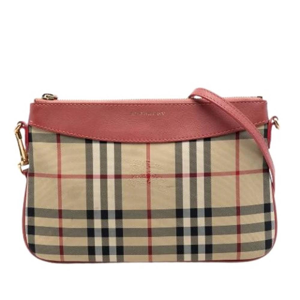 Burberry Vintage - Pre-owned Canvas Crossbody Bag Vintage - Dam - ONE Size - Läder