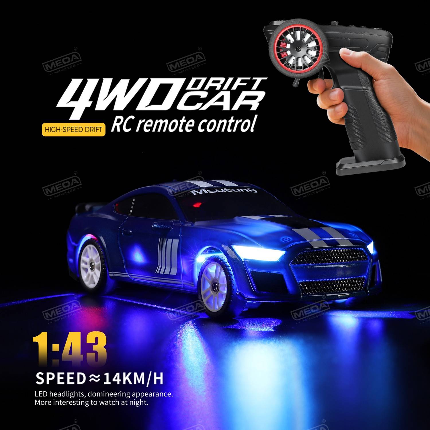 WLtoys K4308 Electric 4WD Remote Drift Car 1:43 Off-road RC Car Four-wheel Shock Absorption Model Remote Control Car Toys