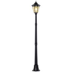 Svart Solcellsdriven Trädgårdslampa 130 Lumen