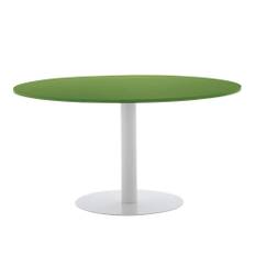 Cappellini - Big Break Table Round, Pink Matt Lacquer Extra, Anthracite Base - Matbord - Giulio Cappellini - Rosa - MDF/Metall