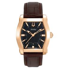 Bulova Herrklocka 64B119 Accutron Svart/Läder