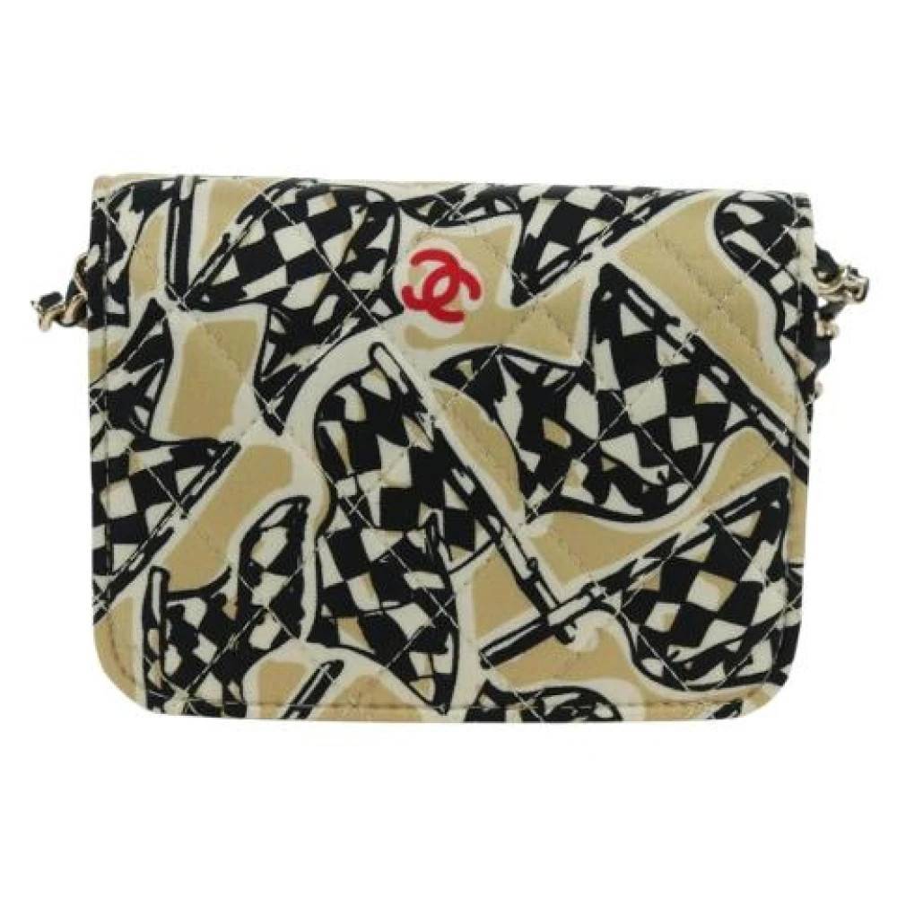 Chanel Vintage Pre-owned Vintage Skuldertaske - Vintage - Dame - Beige - ONE SIZE - Uld