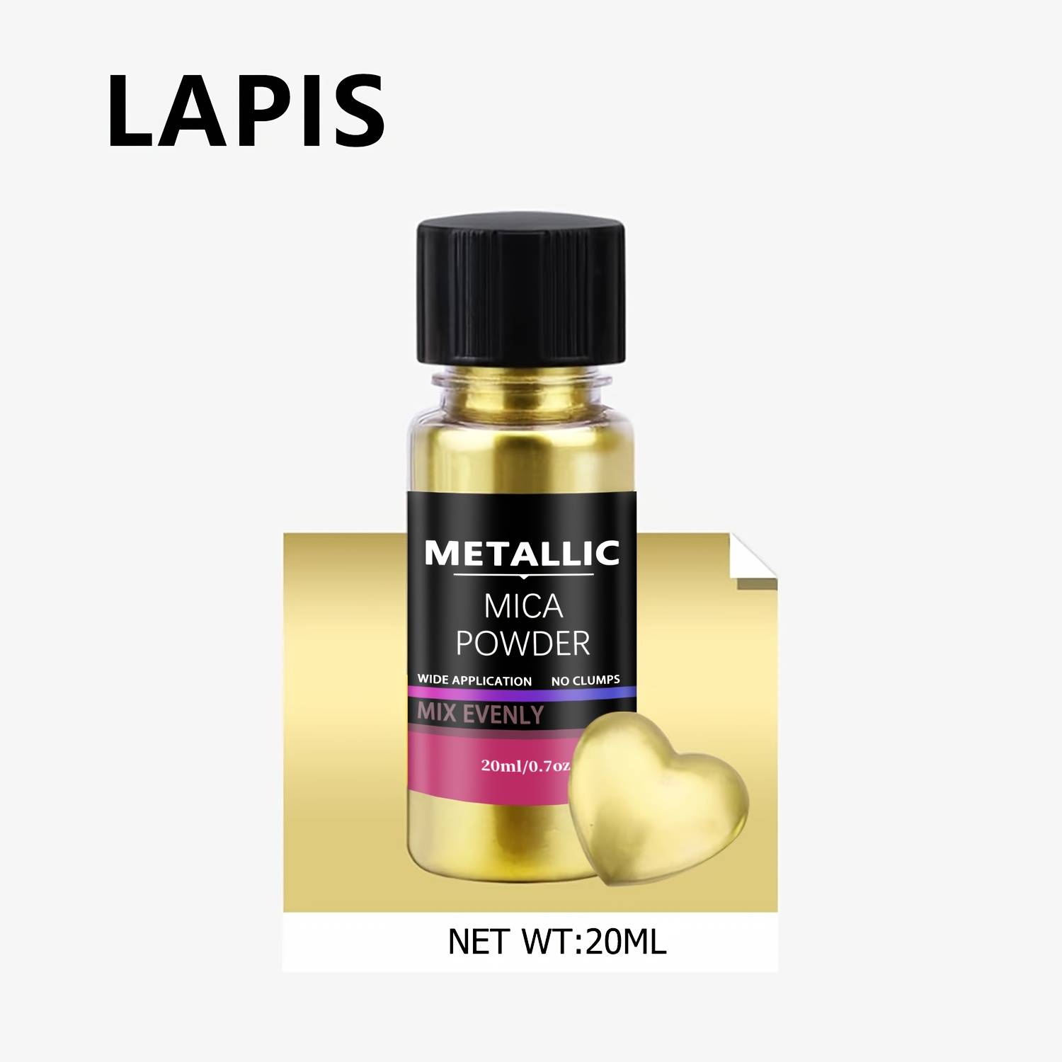 Metallic Powder, 5 Colors Powder, Each Bottle 20ml Resin Color For Epoxy Resin Coloring, Polymer Clay And Jewelry Making, Candle Dye, Paint