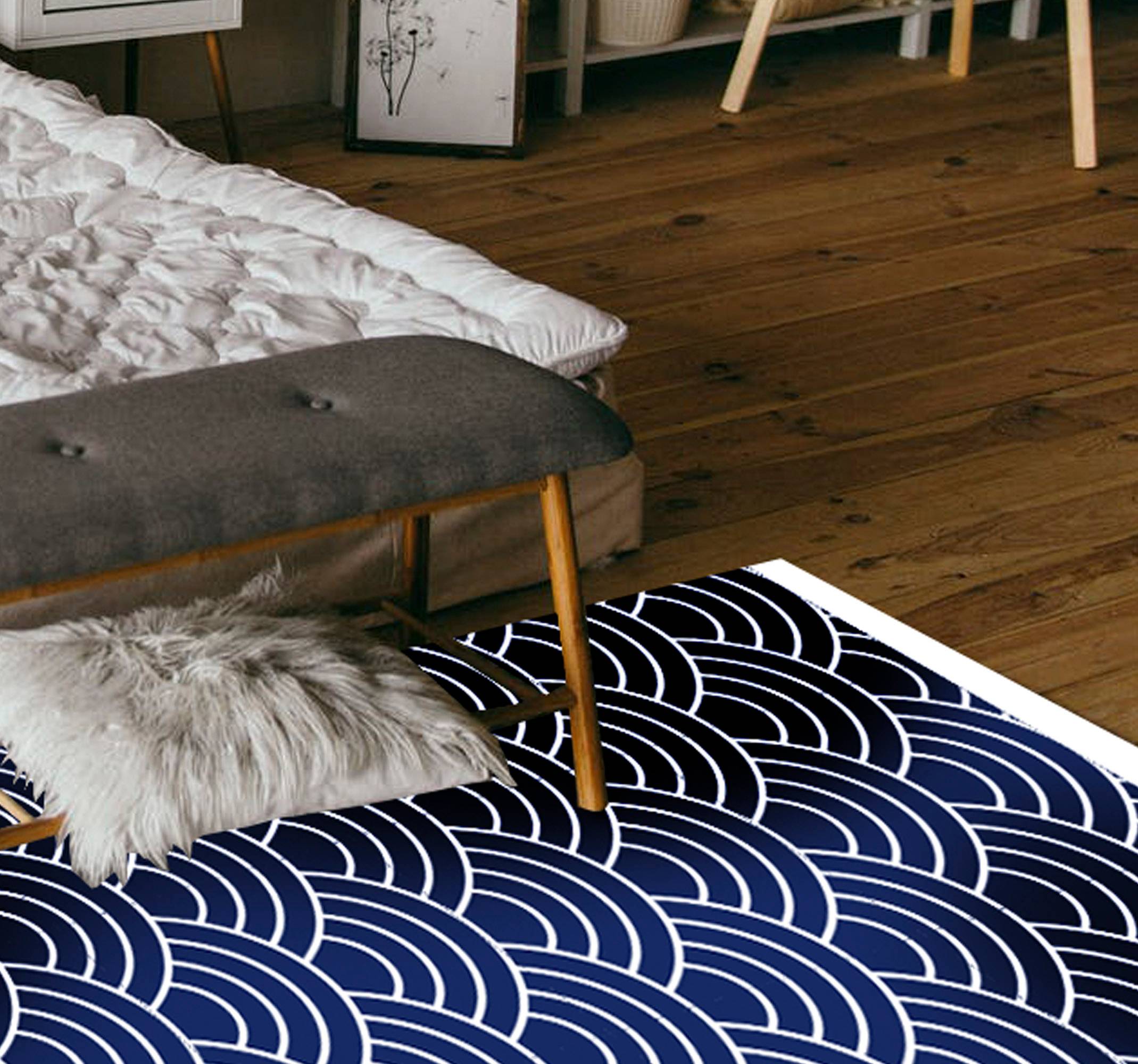 Orientalisk design och motiv för vardagsrumsmattor