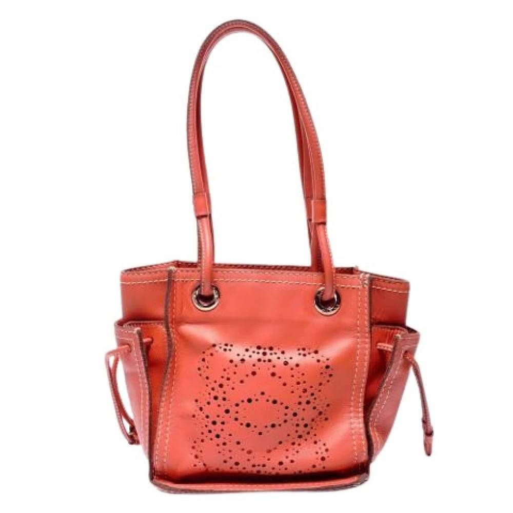 Loewe Pre-owned Pre-owned Fabric Skuldertaske - Vintage - Dame - Orange - ONE SIZE - Uld