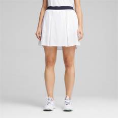 Women's Puma W Club's Pleated Golf Skirt, White, Size XXL/L, Clothing - Deep Navy - XXL/L