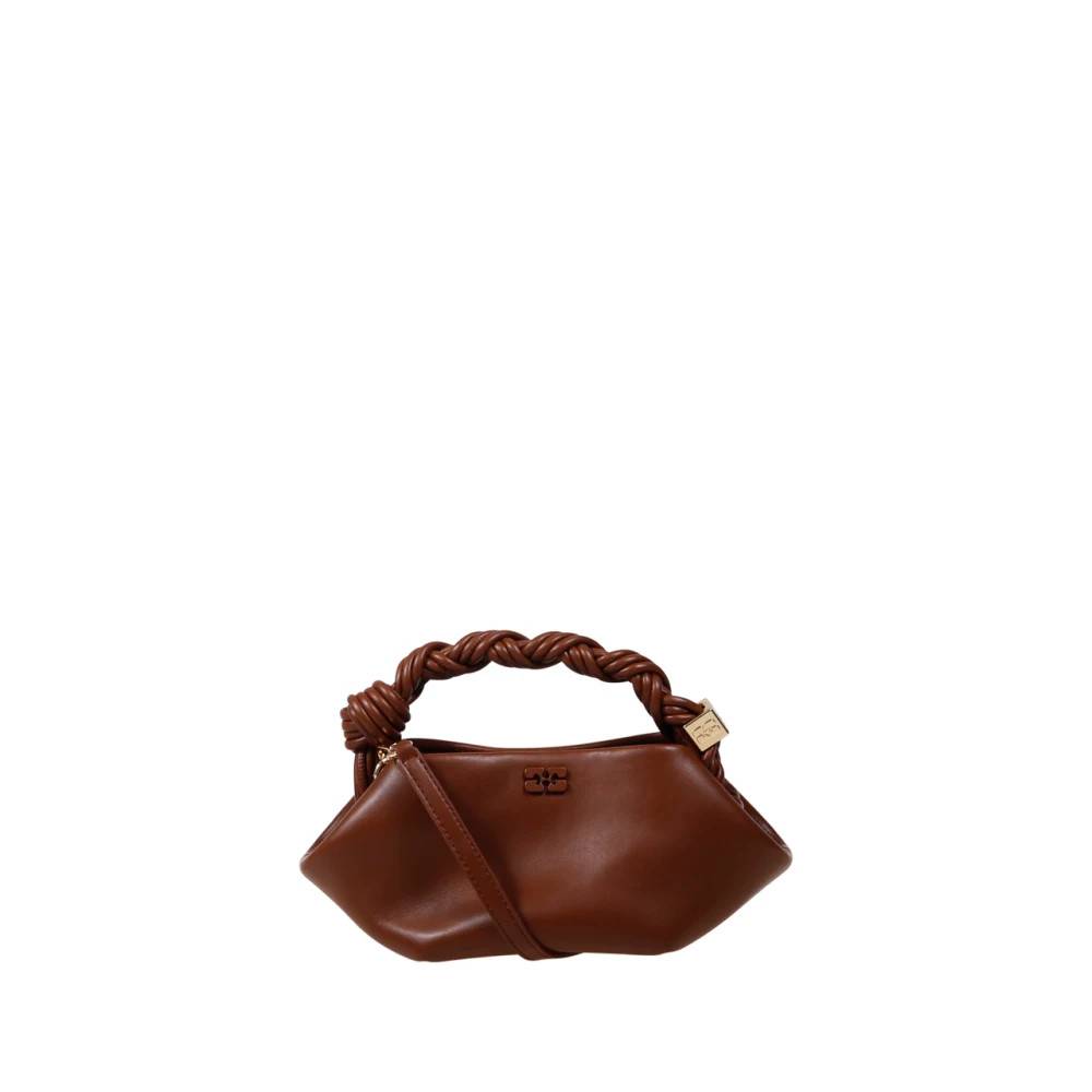 Ganni Bou Mini Butter Bag - Tasker - Dame - Brun - ONE SIZE - Bomuld