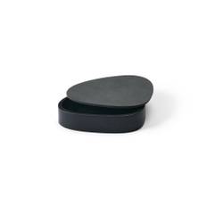 LIND DNA - Wood Box Curve / Lid - Anthracite - S: 12,5x14cm