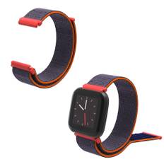 Fitbit Versa Lite velcro urrem - Blå/Orange