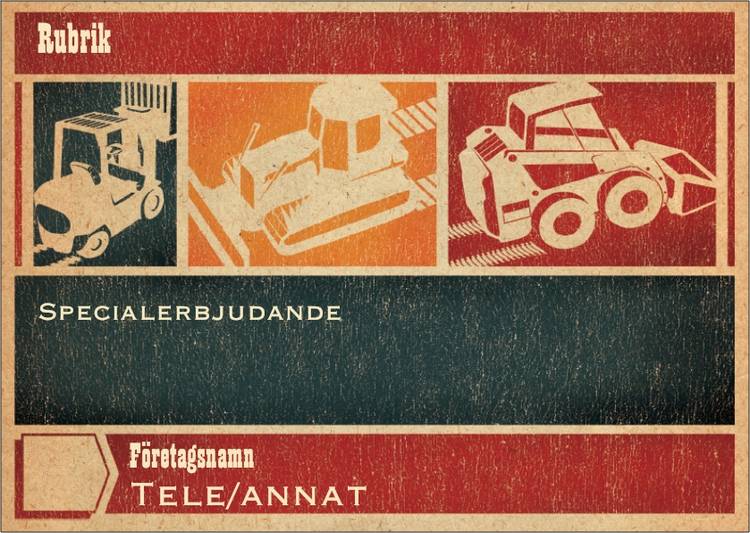 A6-flyers - Bruna - Anläggningsmaskiner - Bygg & Anläggning