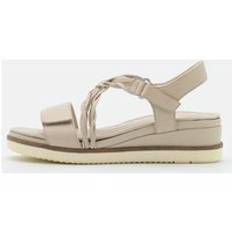 Sandaletter med kilklack - offwhite