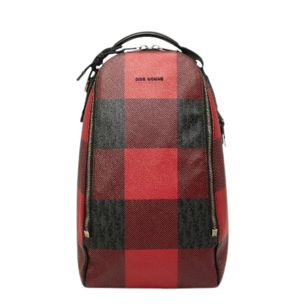 Dior Vintage Pre-owned Homme PVC Skuldertaske - Vintage - Herre - Rød - ONE SIZE - Uld