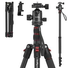 SMALLRIG 72" Kamerastativ i Aluminium, Camera Tripod, Professionellt Kamerastativ Monopod för Canon för Nikon för Sony DSLR Camera, för Phone, Nyttolast 15 kg - 3935