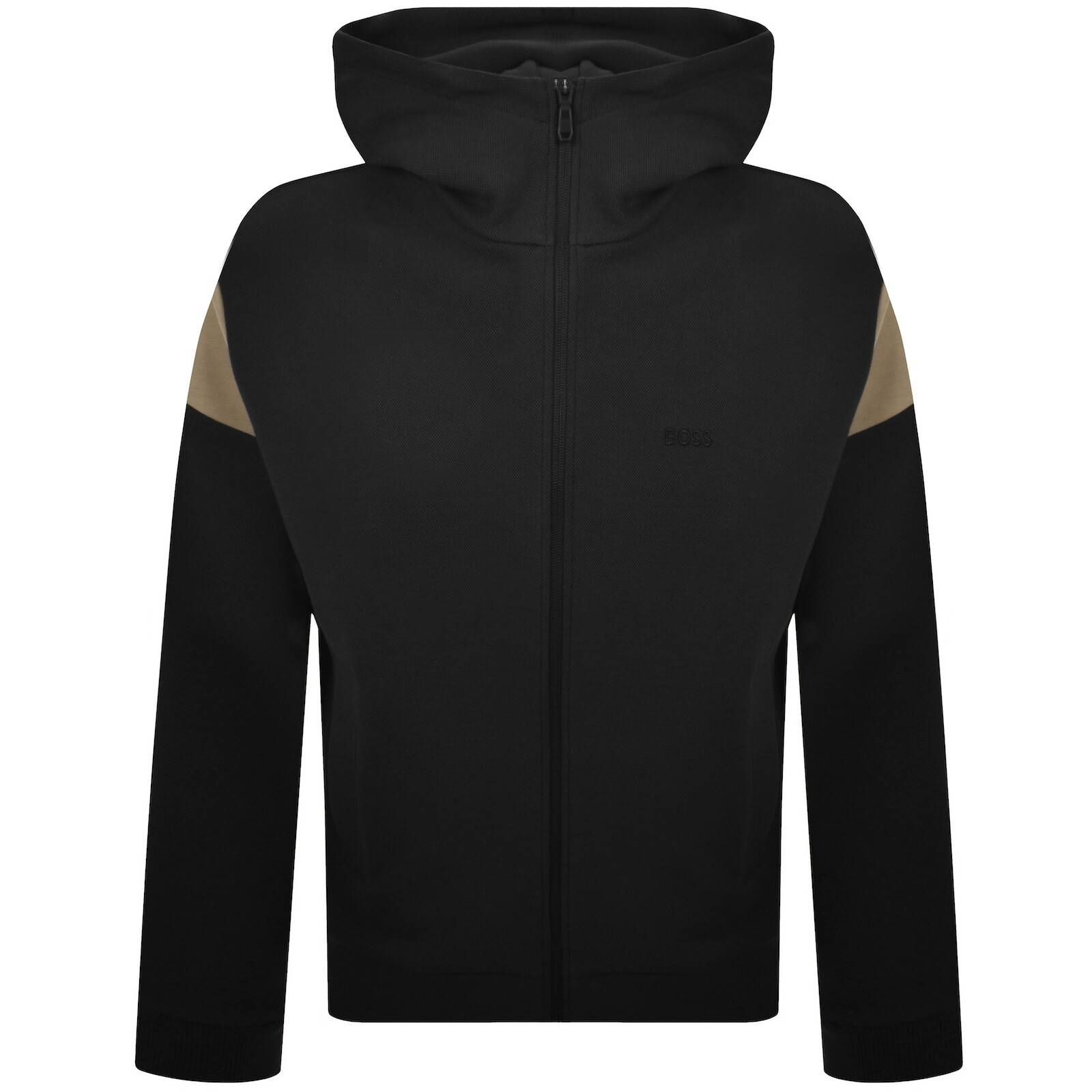 BOSS Union Saggy Full Zip Hoodie Black