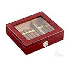 Cedar Wood Cigarr Travel Humidor Box Bärbar cigarrlåda Luftfuktare Hygrometer Cigarr Humidor Box for Cigars/151 (Color : B, Size : Style2)