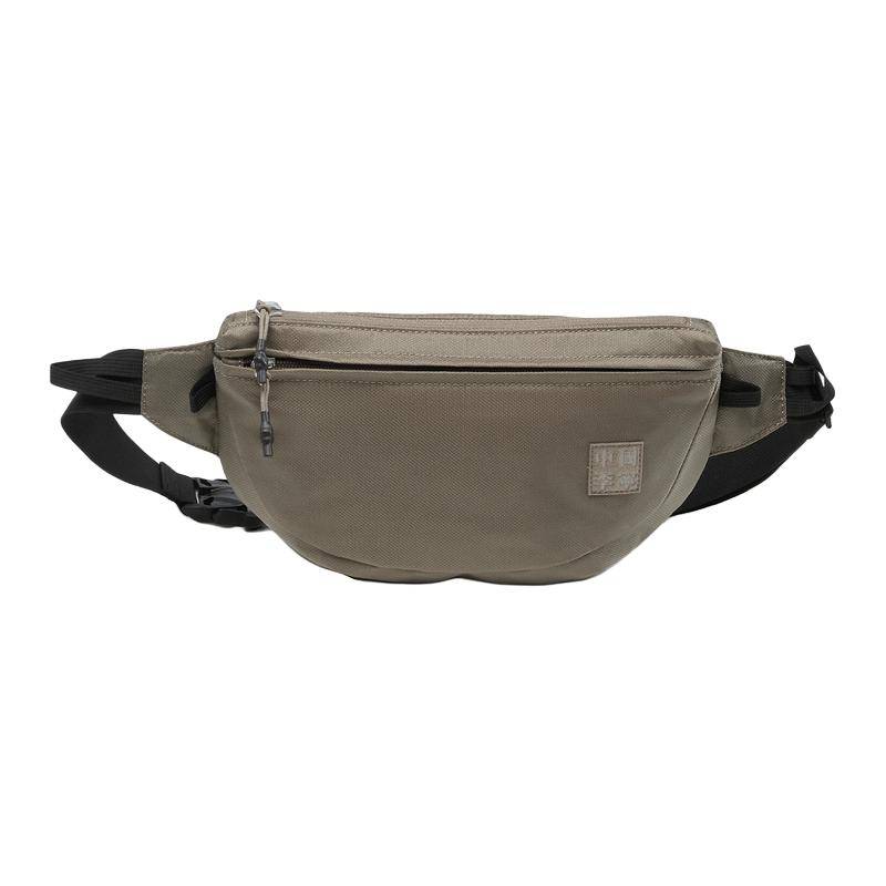 Li Ning Vital Series Minimalist Zipper Crossbody Chest Bag Unisex bags Beige ABDU251-3 Apricot