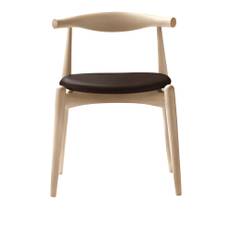 Carl Hansen - CH20, Tvålad Bok, Lädergrupp B Thor - 306 - Spisebordsstole - Hans J. Wegner - Træ farvet - Træ