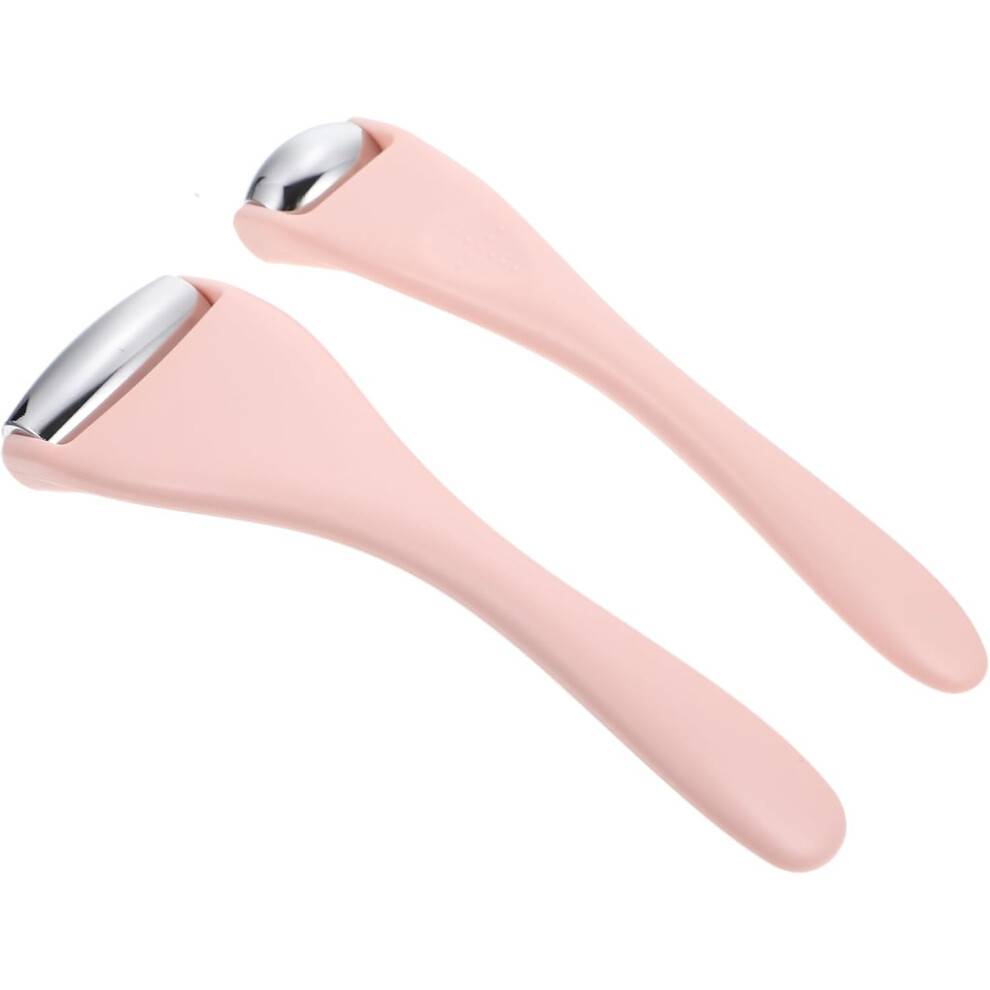 Ansiktsisrulle 2-delars set Rosa ansikts- och ögonmassageverktyg