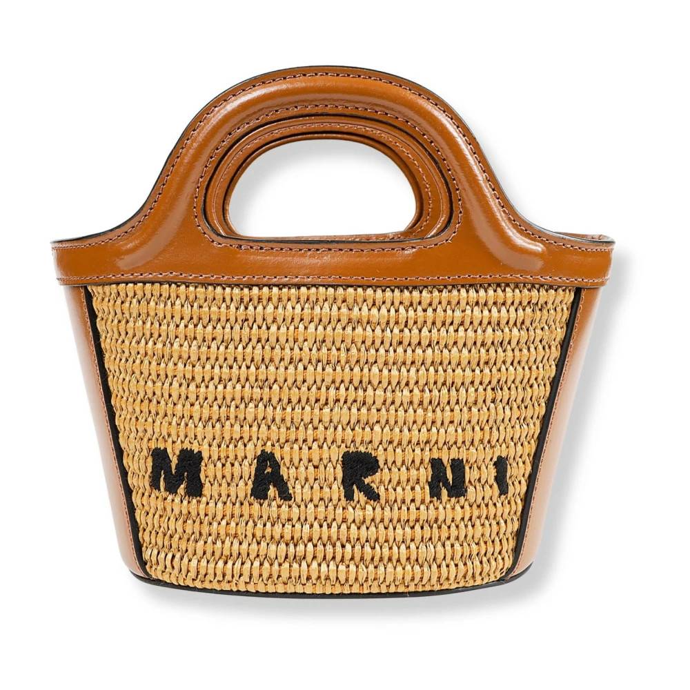 Marni Tropicalia Micro Bag - Tasker - Dame - Beige - ONE SIZE - Bomuld