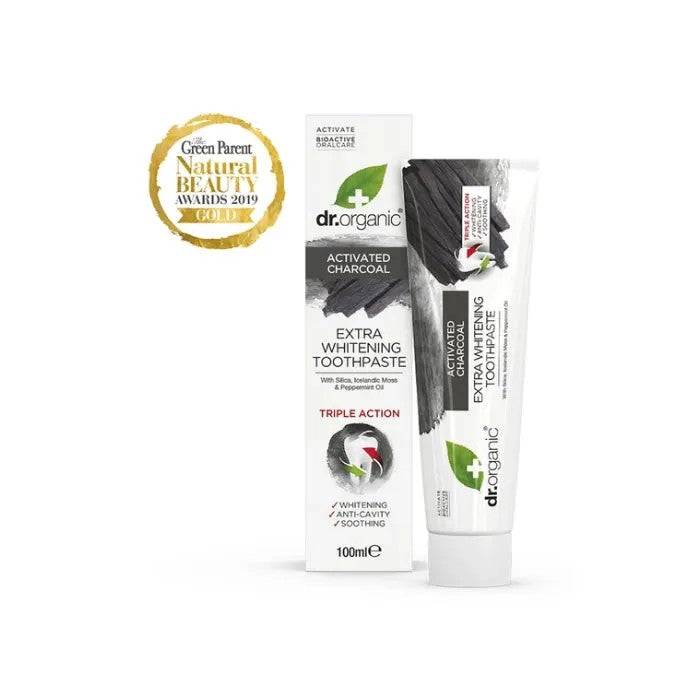 Dr. Organic Dentifricio carbone biologico 100ml — Dentifricio