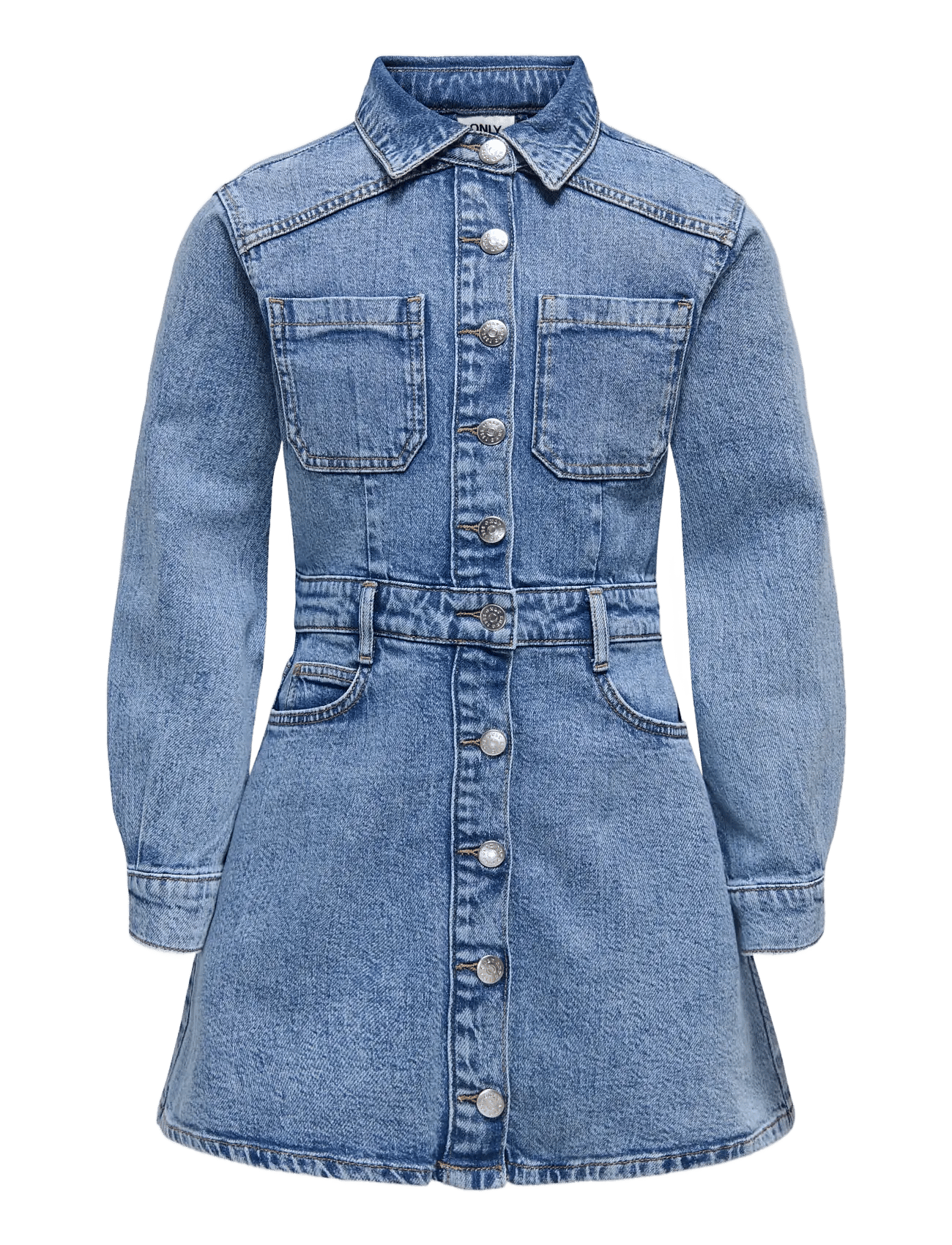 KIDS ONLY Kogedmonton L/S Short Dnm Dress | Blue | 146