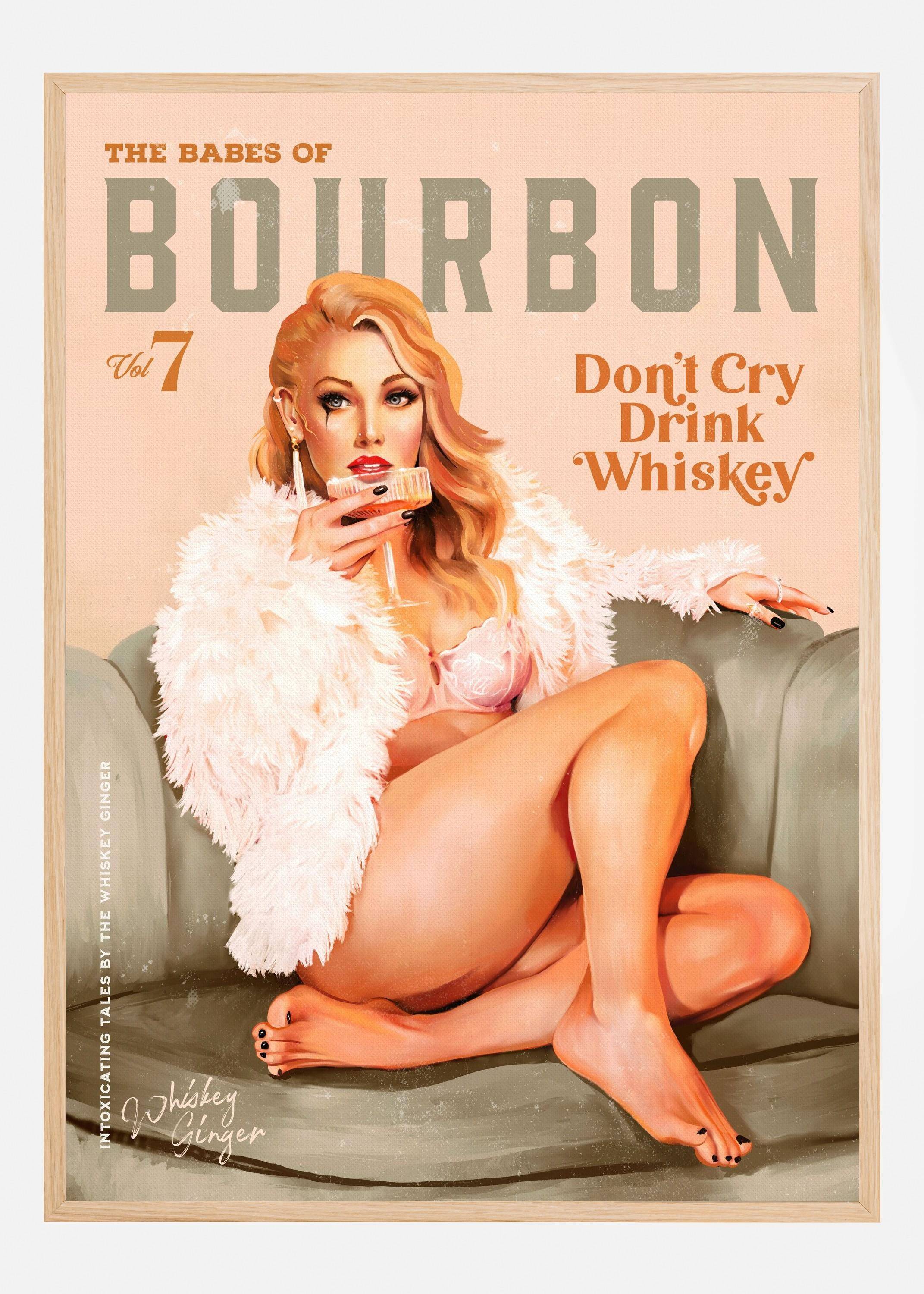 Babes of Bourbon Vol 7 Sexy Vintage Whiskey Pinup Girl Poster (60x90 cm)
