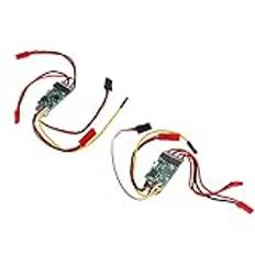 2st Dua Way Bidirectional Borstad ESC, Borstad ESC Dual Way Bidirectional ESC för RC Model Boat Tank 130 180 Borstad Motor