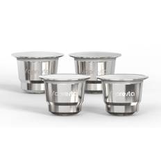 Sopresta Återanvändbar Kaffekapsel i Stål för Nespresso - 4x Sopresta Kaffekapsel