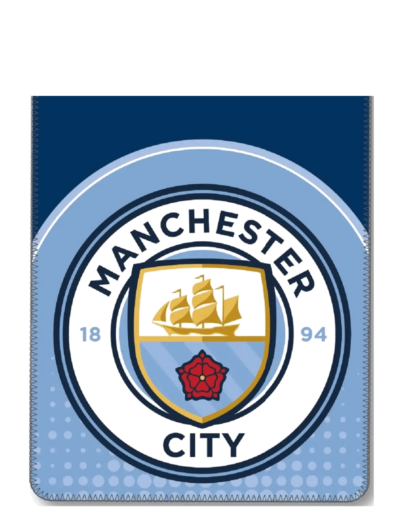 FODBOLD Manchester City Fleece Blanket | Blue | One Size