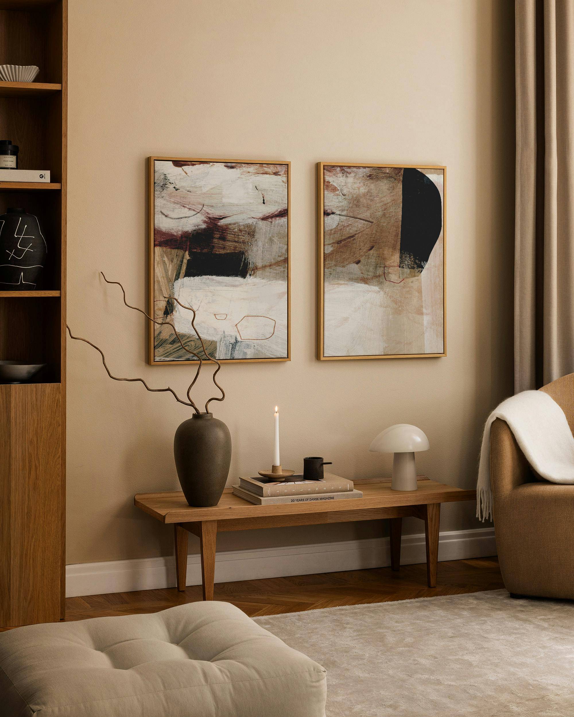 Dan Hobday - Earth Layers Canvas Duo (50x70 cm)