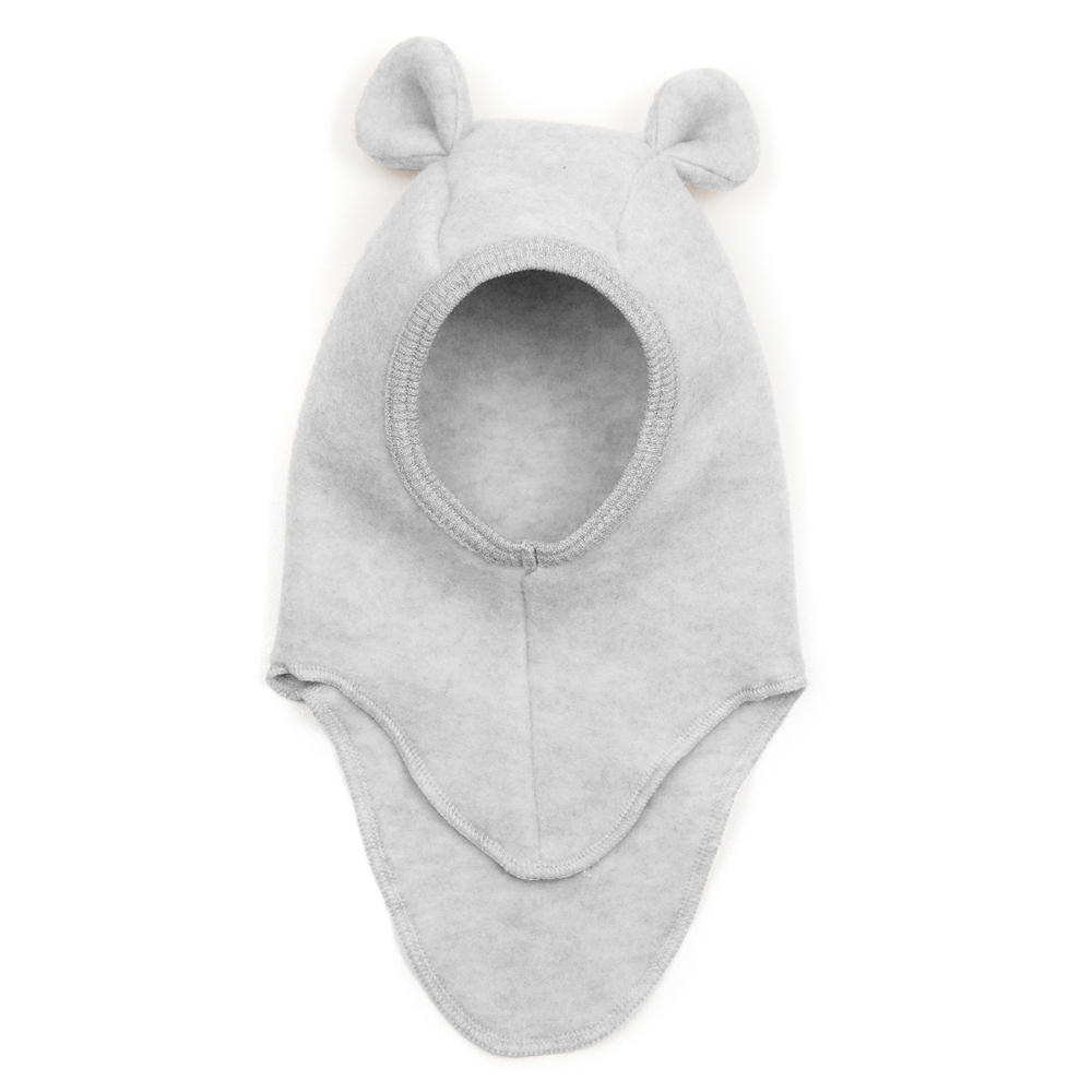 Huttelihut - Teddy Uld Fleece Elefanthue - Grå - Grå / 2Y-4Y
