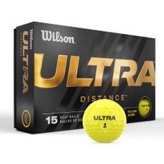 Wilson Ultra Distance Golfbolde - 15 stk - Gul