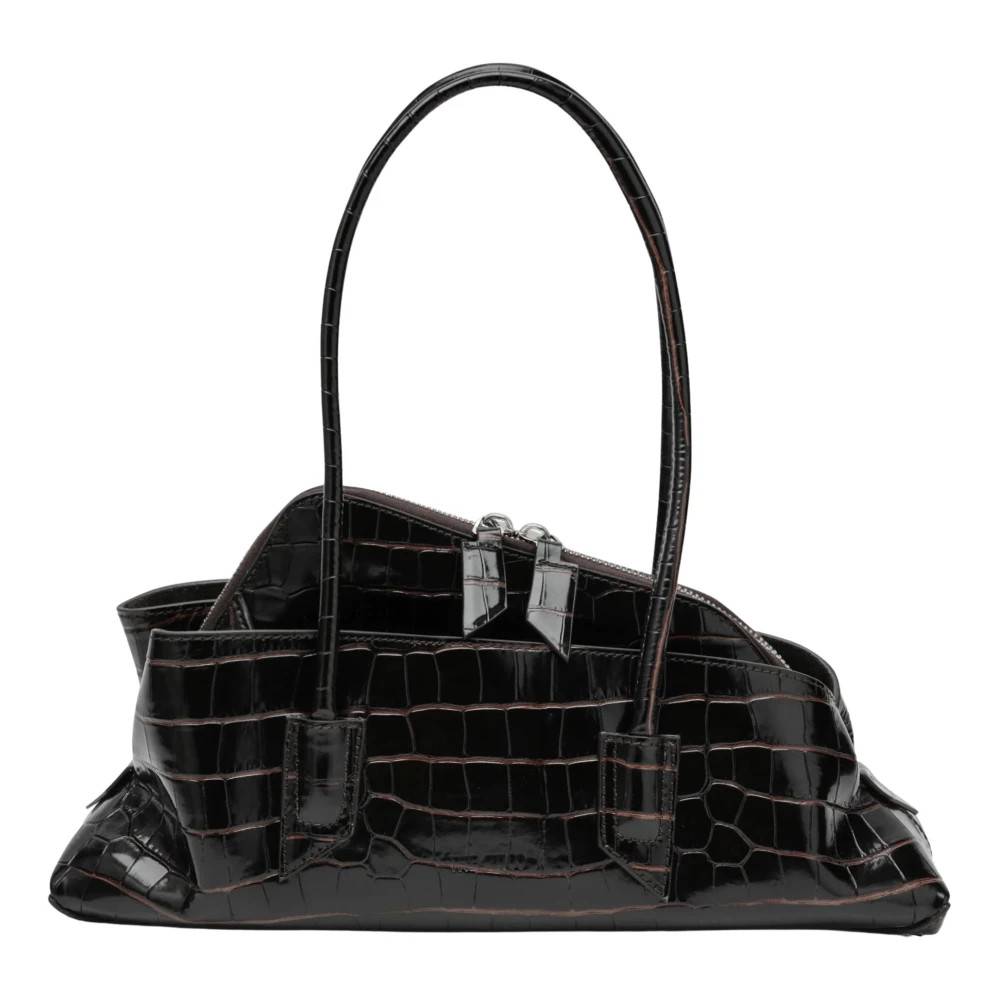 The Attico La Passeggiata Small - Tasker - Dame - Brun - ONE SIZE - Læder