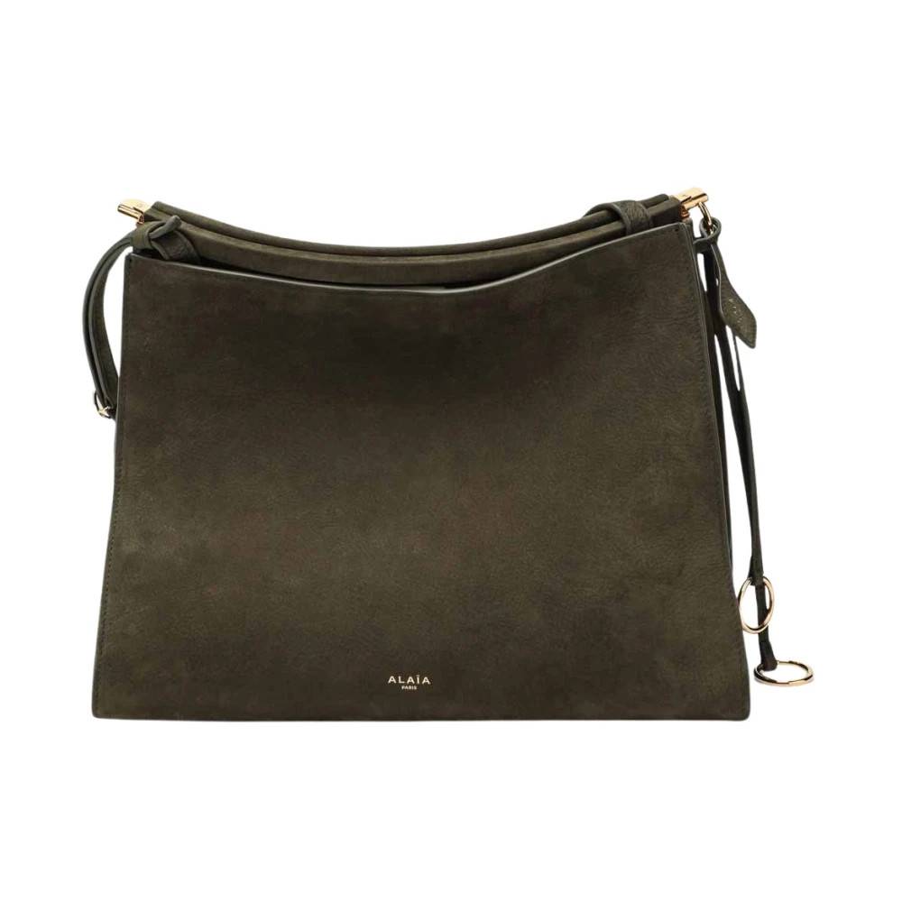 Alaïa Borsa A Spalla Media - Tasker - Dame - Grøn - ONE SIZE - Uld