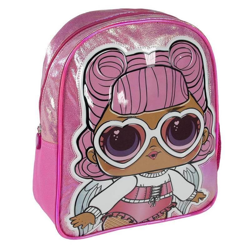LOL Surprise Glänzender Rucksack Kinder | LOL Schulrucksack für...