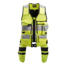 Snickers AllroundWork High-Vis værktøjsvest, klasse 1, model 4230 M High-Vis Gul/Sort