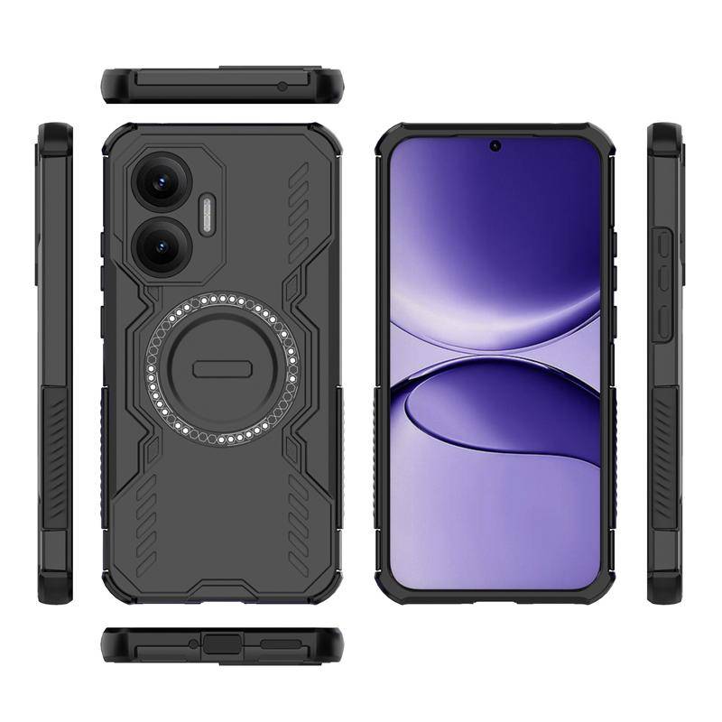 Lyxigt Tungt Pansar PC+TPU Hårt PC Magnetiskt Fodral för Xiaomi POCO X8 Pro Max X7 F8 Ultra F7 M8 M7 Pro Värmeavledande Baksida violett
