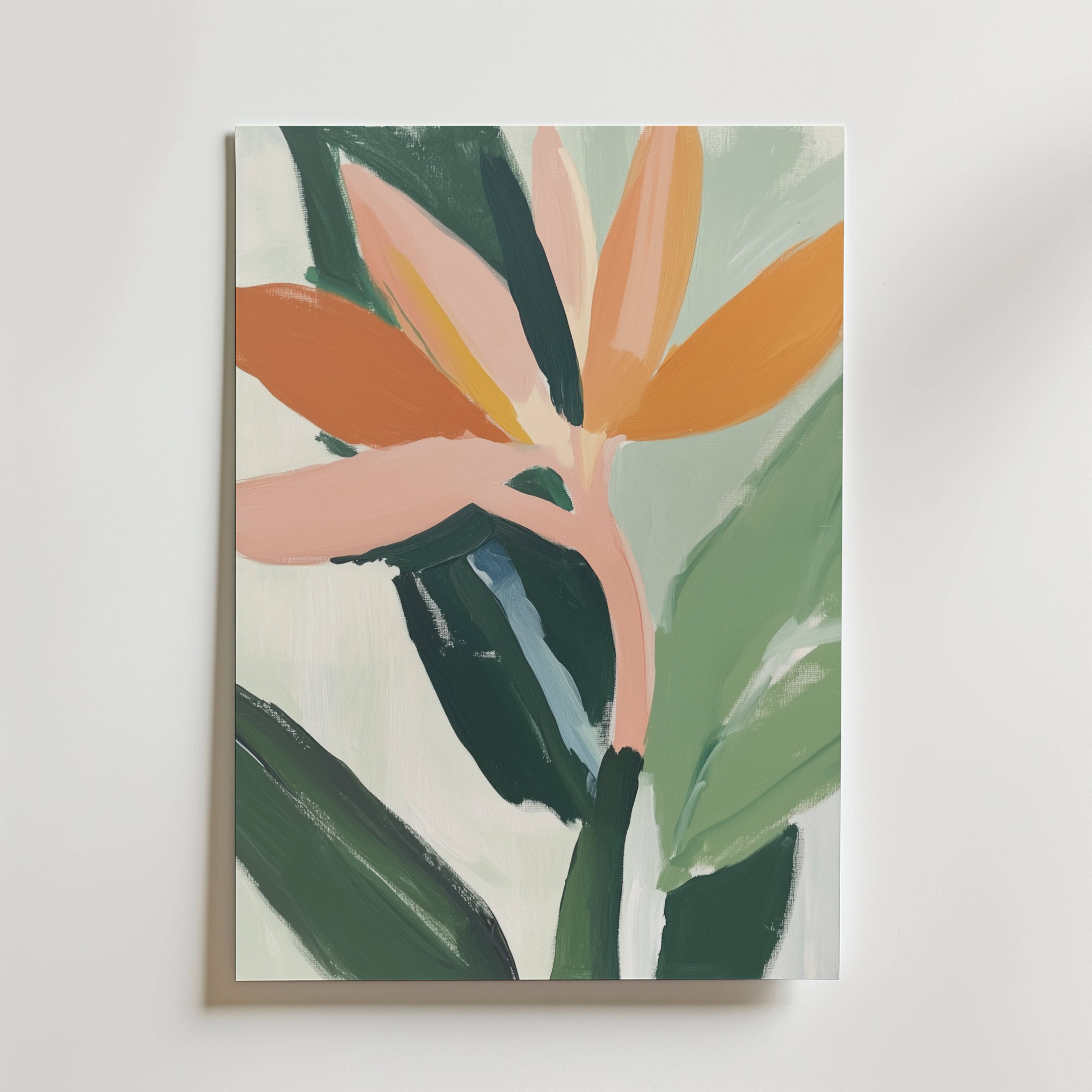 Tropical Bloom Poster - Fine Art Poster 100x140 cm