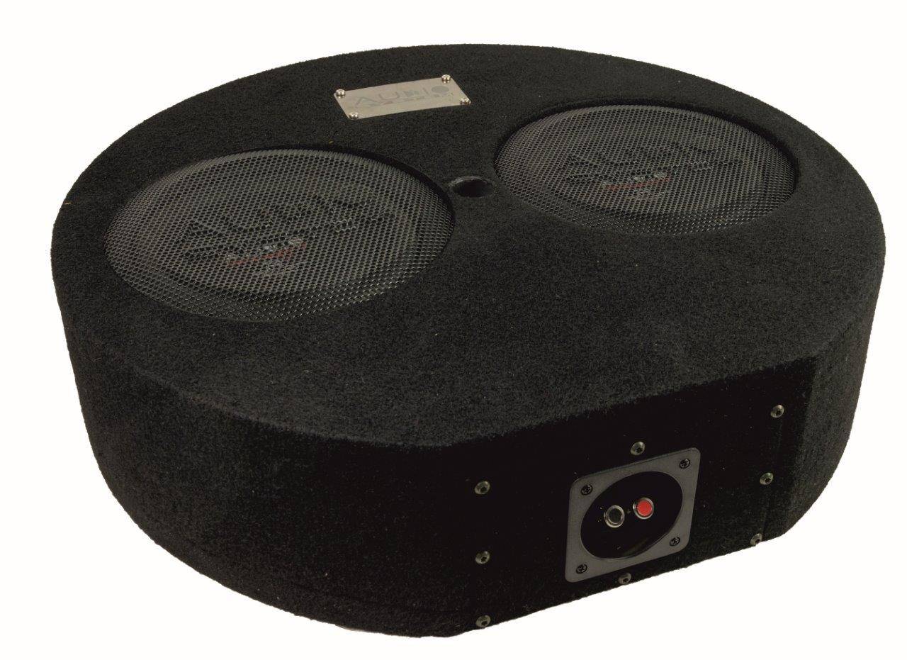 Aktiv subwoofer dobbelt 8" - Audio System SUBFRAME R 08 FLAT-2 active 400 - maks. effekt 500W