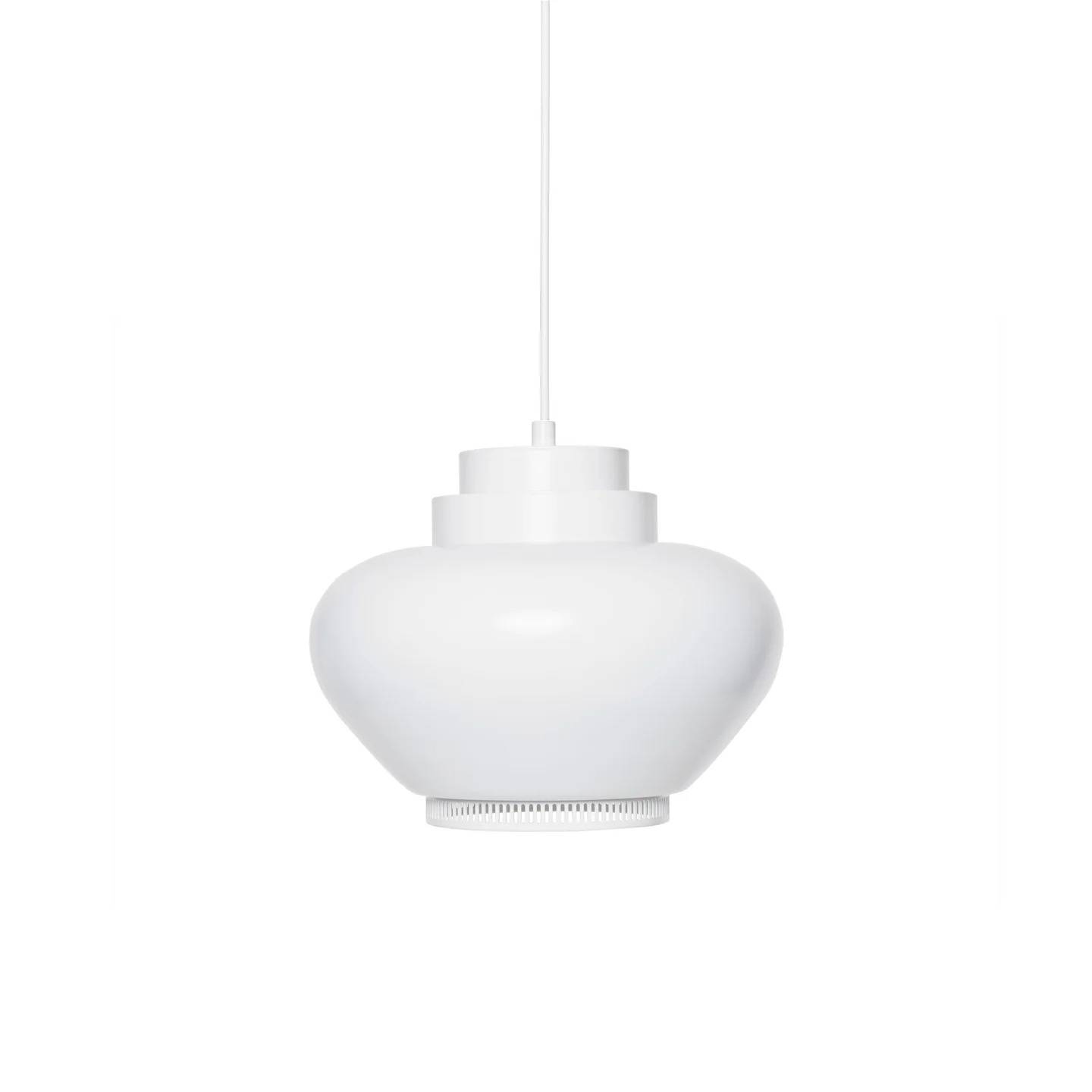 Pendel A333 "Turnip" - Hvid/Messing