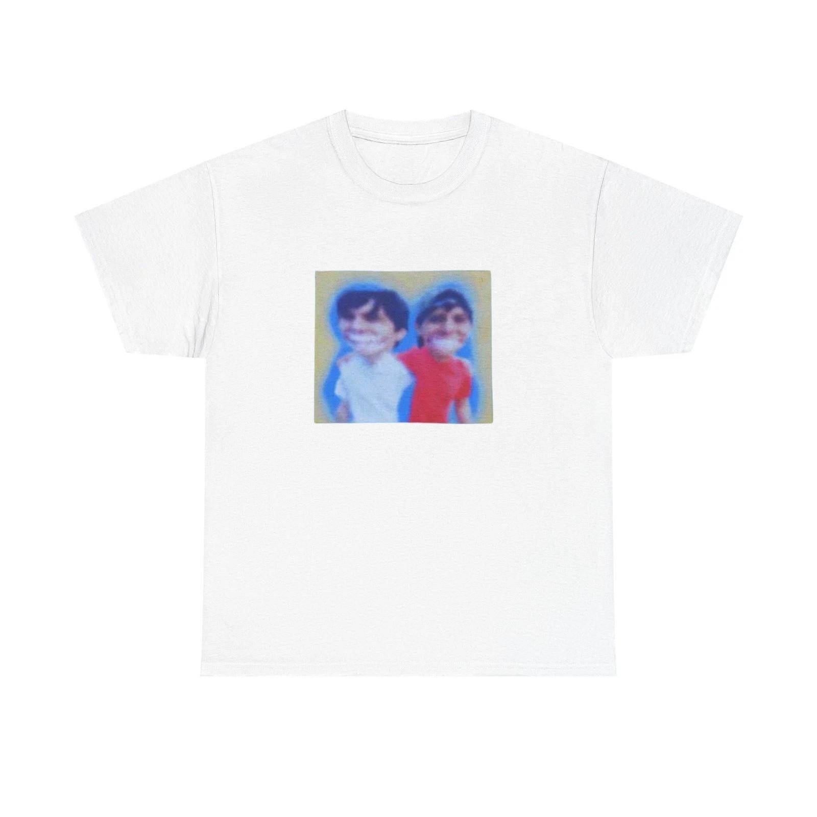 Slushy Noobz Hugging Graphic Funny Heavy Cotton T-Shirt HOT TREND cm gray